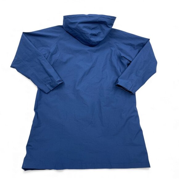 Lands End Gore-Tex Waterproof Hooded Long Light Coat Jacket Women's Medium 10-12 - Picture 10 of 11